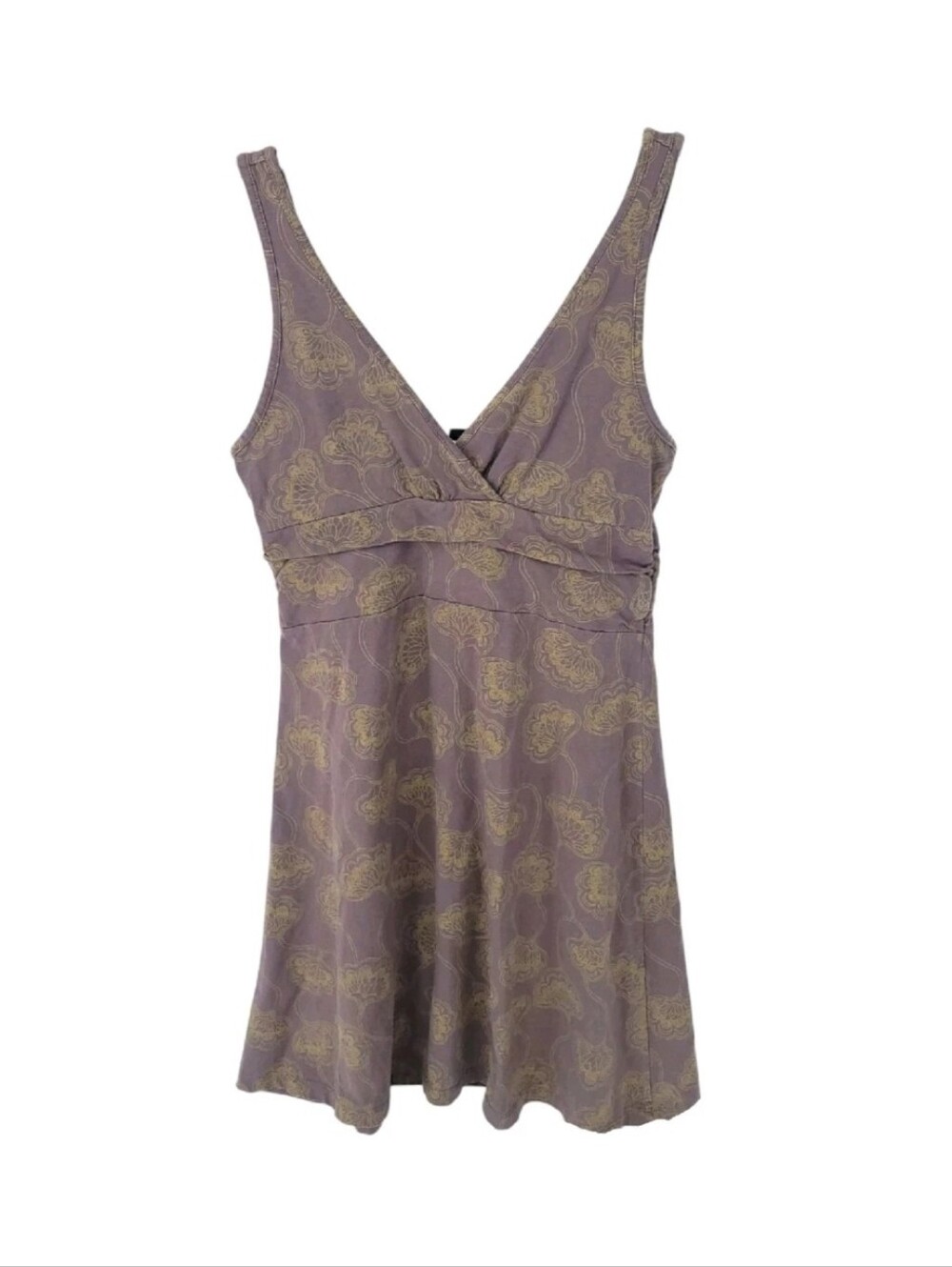 Patagonia Dress Womens Medium Mini Short Y2K Tank V Neck Fitted Flare Floral